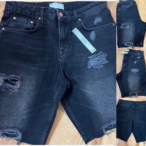 OSOS Design NWT Sz 32 Men’s  Distressed Slim Denim Shorts